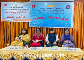 MSNIM Director Dr. Molly S. Chaudhuri, Chief Guest Dr. Savitha S.G., Jayaraj K and Ms. Shreshta H. Amin.jpg