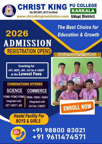 Christ Kind PU College Karkala | Admission Open